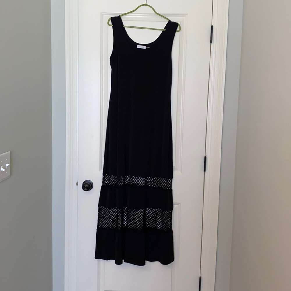Black maxi dress
